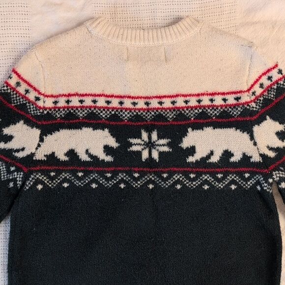 Old Navy Boys Small (6-7) Green Bear Christmas Sweater - Picture 6 of 9